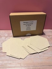 50 EPP Papierschablonen / Vorlagen Hexagon 0,5 Inch, 1 Inch, 1,5 Inch und 2,Inch