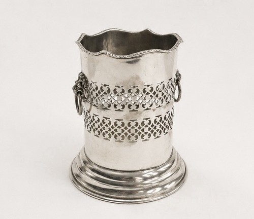 Tischvase versilbert wohl - tischvase,,