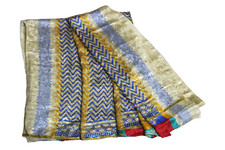 Indischer Vintage Satin Sari