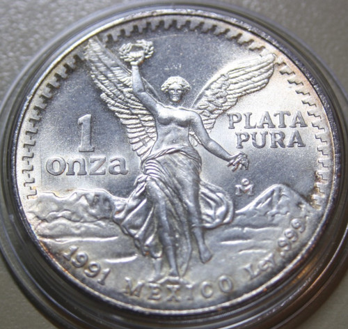 Mexiko libertad 1991 - libertad, silber