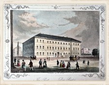 DRESDEN  Post kolorierter Kupferstich  um 1840 sehr dekorativ!!