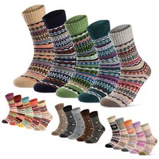 5 Paar Wollsocken Damen Herren