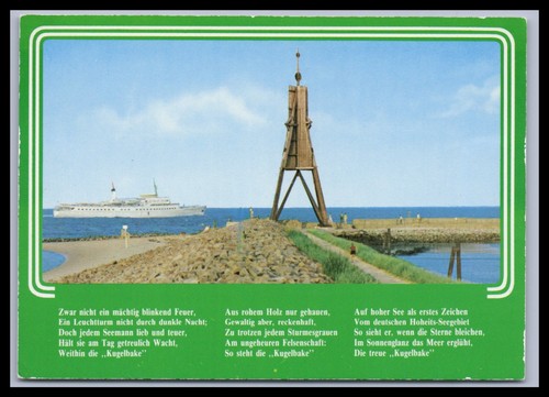Ansichtskarte nordseeheilbad - ansichtskarte,