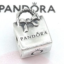 Pandora Charm "Tasche mit Schleife" 791184 Silber Original 