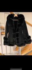 Damen Wildlederjacke Pelzjacke