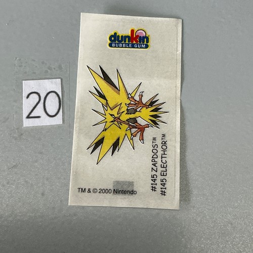 145 zapdos dunkin bubble - zapdos, gum