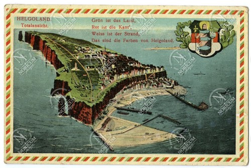 Helgoland totalansicht - ak,