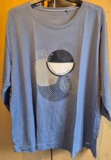 Via Appia Due Shirt - Gr. 52 - hellblau/flieder mit Glitzer