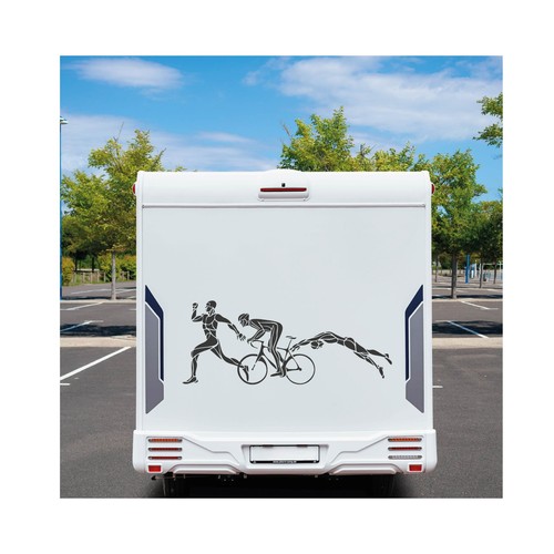 Triathlon aufkleber wohnmobil - triathlon,