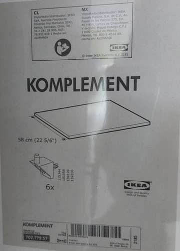 Ikea regalbrett komplement - ikea,