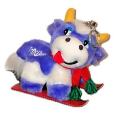 Milka Stofftier Kuh Plüsch Figur Original Vintage Schlüssel Anhänger suchard ski