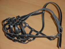 Maulkorb aus echtem Leder