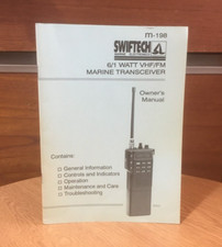 VINT.SWIFTECH MARINE ELECT. MARINE TRANSCEIVER 6/1WATT VHF/FM HANDBUCH