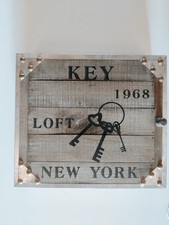 Schlüsselkasten "Loft" Holz Wandschränkchen Antik Stil Schlüsselschrank Retro