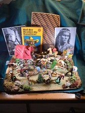 Wild-West-Szene Planwagen 50er Jh.Fröha/Elastolin/DDR-Masse/Bayer/Lisanto/Lineol