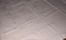 Altes Damast Tischdecke