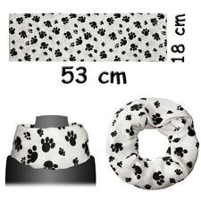 Kinder Loopschal mit Tatzen kuschelweich Pfötchen Halstuch grau schwarz weiß