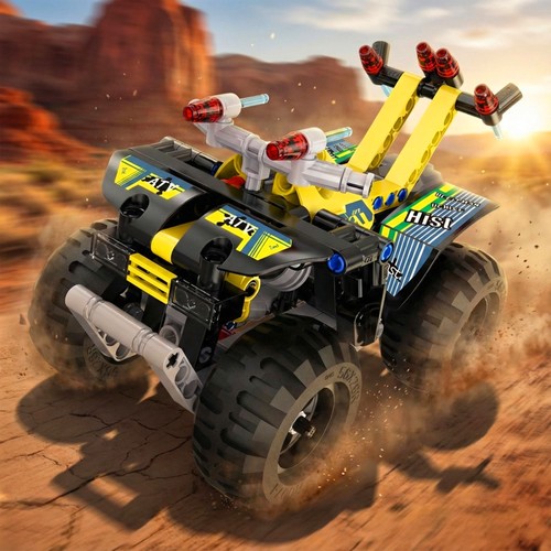 Quad aus bausteinen - quad, mit