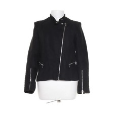 H&M, Bikerjacke, Damen, Größe: 36, Schwarz, Polyester/Wildlederimitat #zrZ