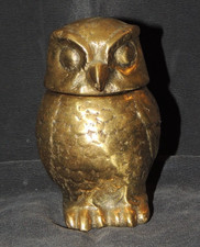 Bronzeeule Dose abnehmbarer Kopf ca. 9cm Dekorfigur Geschenk Sammler