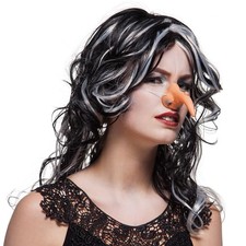 Verkleidung HEXENNASE mit WARZE Halloween Karneval Fasching Hexe Nase + Gummizug