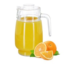 Glaskrug mit Deckel, 1,5L