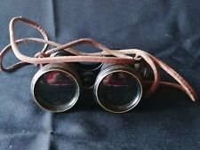 Antikes kleines Fernglas, 10cm, Hofoptiker Hörtkorn München mit Lederband,