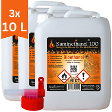 30 L Bioethanol 100% Ethanol 30 Liter Bio Alkohol 10 L Kanister Kamin + Hahn