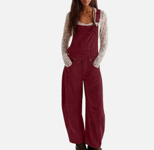 Damen Cord Weites Bein