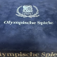 Münzen Kassette Münz Box Kiste Olympische Spiele - gebraucht