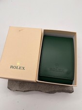 #1628 ROLEX SERVICE REISE ETUI POUCH GRÜN LEDER EINZELETUI SUBMARINER DAYTONA