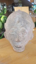 Art Afrikanisch - Kopf aus Terrakotta Akan Ashanti Ghana - Terra Cota - ca 23 cm
