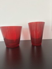 Vasen Set aus Glas rot- Neuwertig