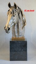 Große Pferdebüste aus Bronze Pferd - Figur Statue Reiten Kunstobjekt Antik Stil