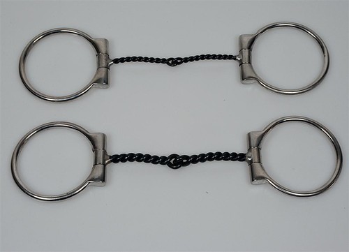 Twisted wire ring snafflebit - twisted,