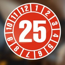 Prüfplakette 2025  Ø 30 mm