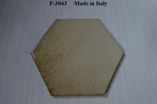 Retro Fliesen Radius 17 cm sechseck F-3043 Größere Stückzahl verfügbar