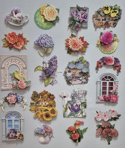 3D-Motive,Grußkarten,Blumen