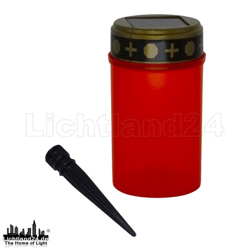 Led solar grablicht rot - led,