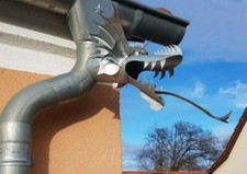 Zink-Wasserspeier Regenrohrschmuck, Drachen, Drachenkopf