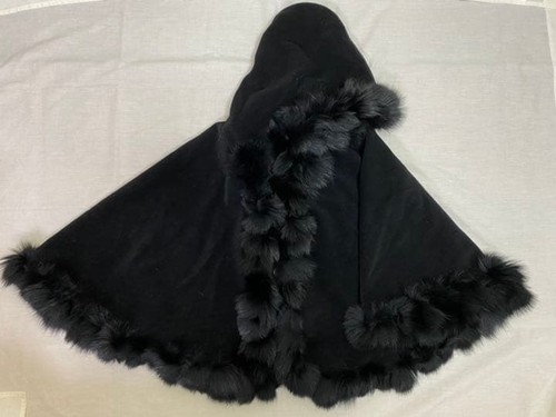 Angora wollponcho mit - wollponcho,