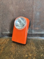 Wonder Taschenlampe Kastenleuchte Orange Signalleuchte Alt Oldtimer Vintage