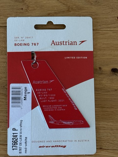 Aircrafttag austrian airlines - aircrafttag,