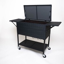 Servierwagen Kühlwagen Kühlbox Beistellwagen Getränkewagen Getränkekühler Eisbox