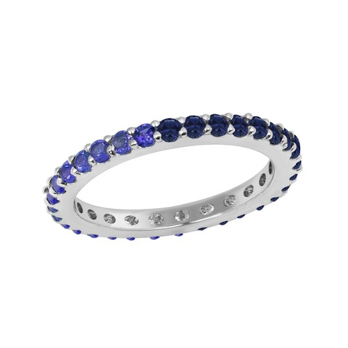 Runder blauer saphir - mm,