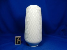Unusual 70´s design ALKA relief porcelain vase geometric pattern  25 cm 