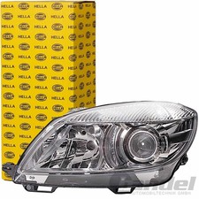 HELLA HAUPTSCHEINWERFER LINKS H7 MIT STELLMOTOR für SKODA FABIA II ROOMSTER
