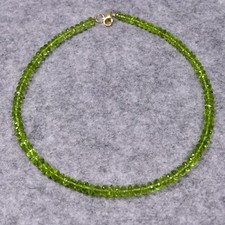Peridot Halskette, Edelsteinhalskette (K756), Edelsteinschmuck