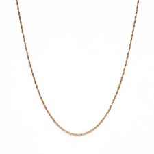 ✅ Gold Kette 585/- Goldkette 50cm Frau Gelbgold Singapur Kette Halskette Collier