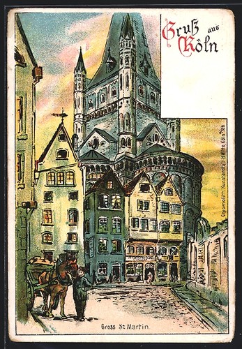 Künstler köln gross - künstler-ak, st